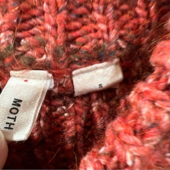 Anthropologie Moth Wool Alpaca Mock Sweater - Picture 4 of 6